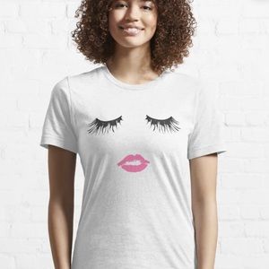 White Lashes & Lips T-shirt